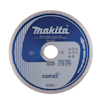 Rund diamantklinga med blå etikett, märkt "Makita Comet".