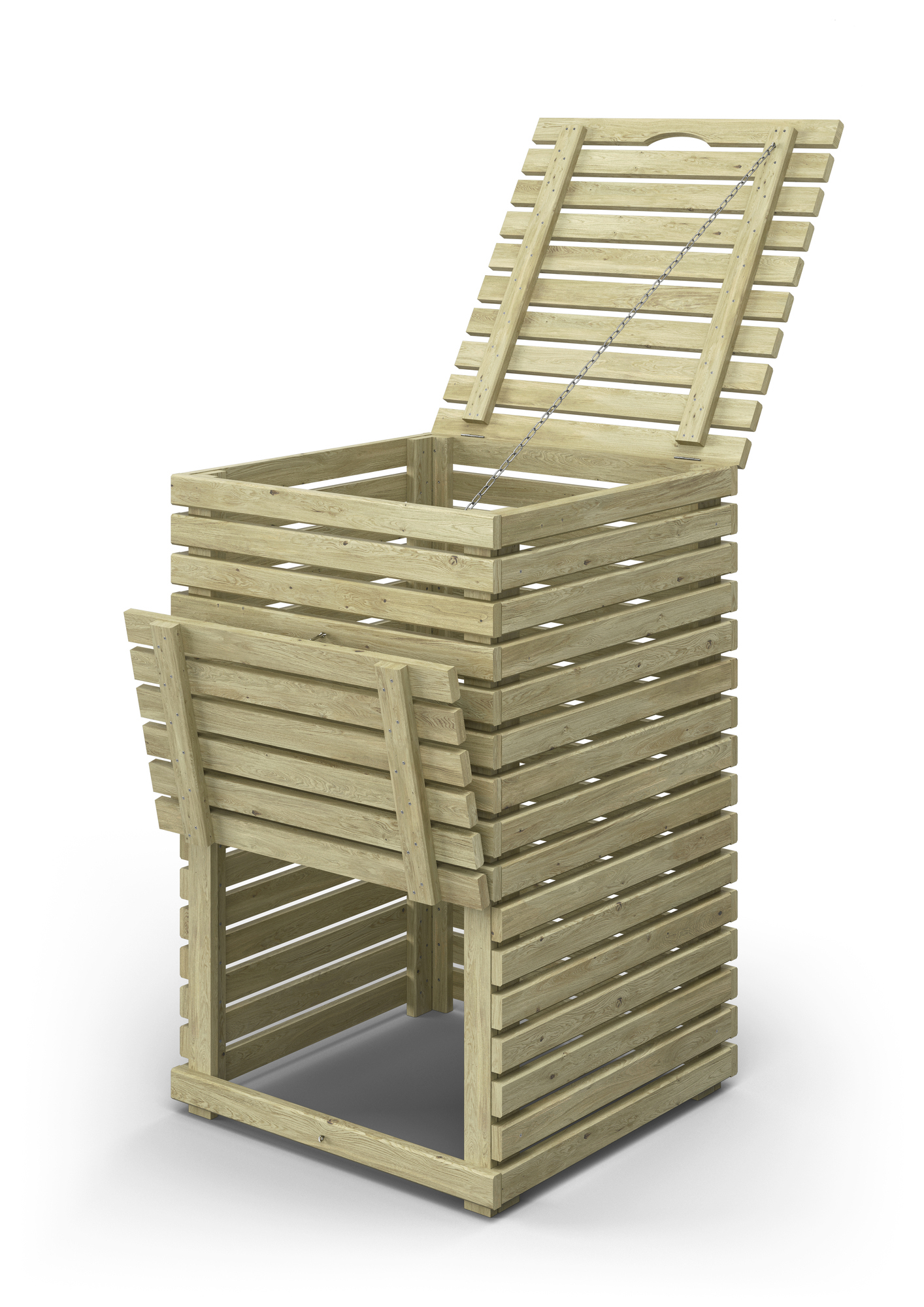 KOMPOST HORIZONT 60X60X95 CM TRYCKIMPR GRAN 340 L - Jabo