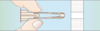 Illustration of hand adjusting a small device with a scale in the background.