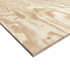 Plywoodskiva med synliga träfibrer och ådring.