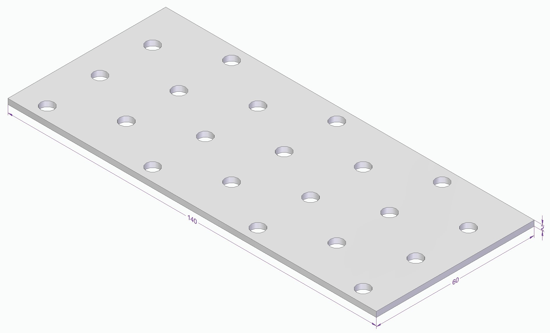 HÅLPLATTA ESSVE CE 140X60X2,0 - Essve