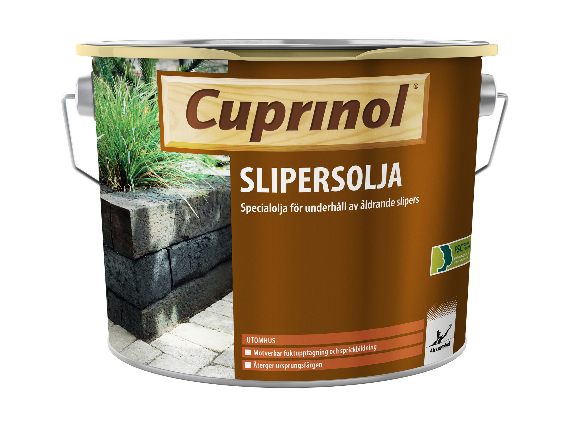 TRÄOLJA SLIPERS CUPRINOL UTOMHUS 5L - Cuprinol
