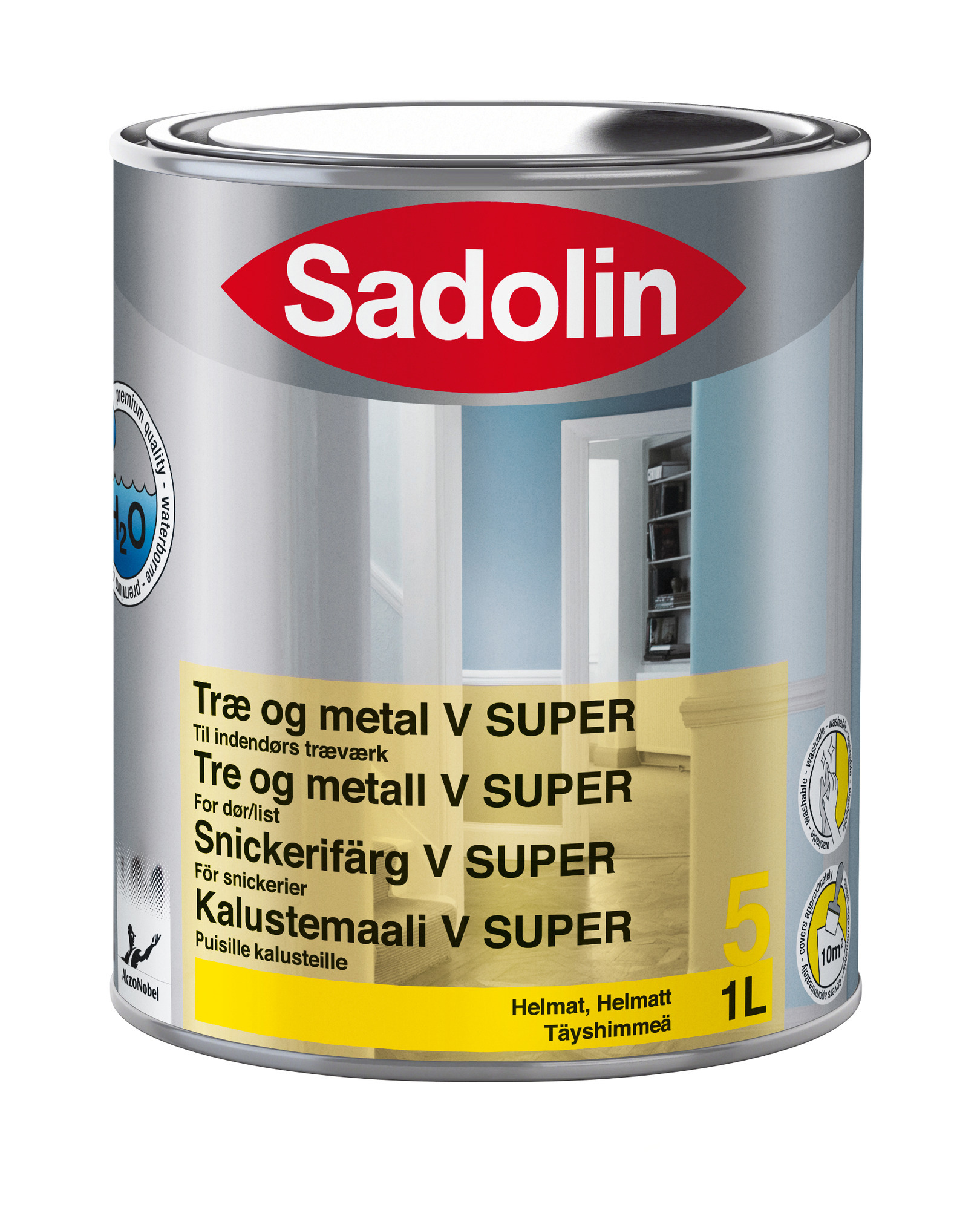 SNICKERIFÄRG V SUPER 5 BW SADOLIN INOMHUS - Sadolin