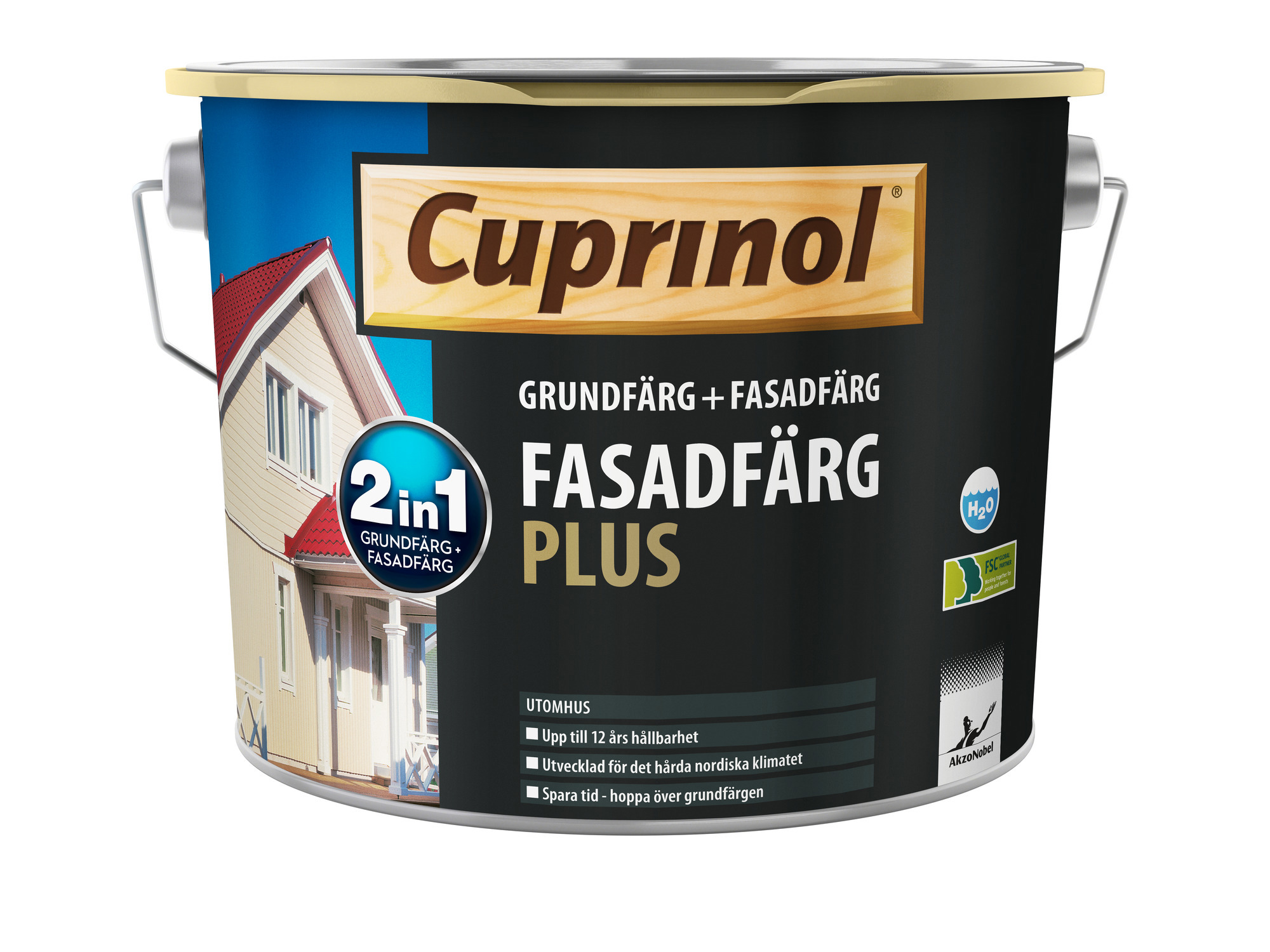 TRÄFASADFÄRG PLUS 237 BLACK CUPRINOL UTOMHUS 2,5L - Cuprinol