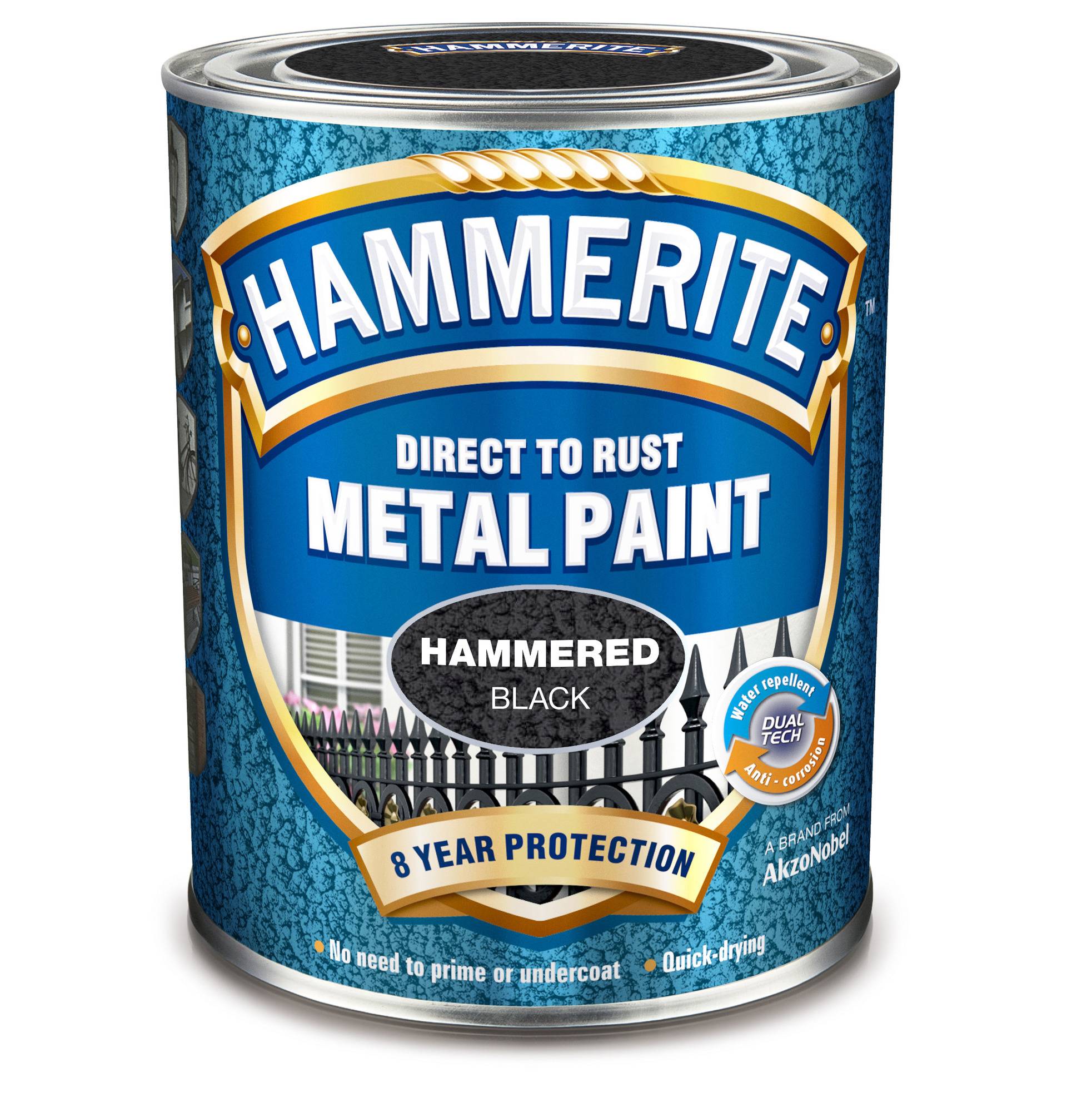 METALLFÄRG HAMMER EFFECT WHITE HAMMERITE 0,75L - Hammerite