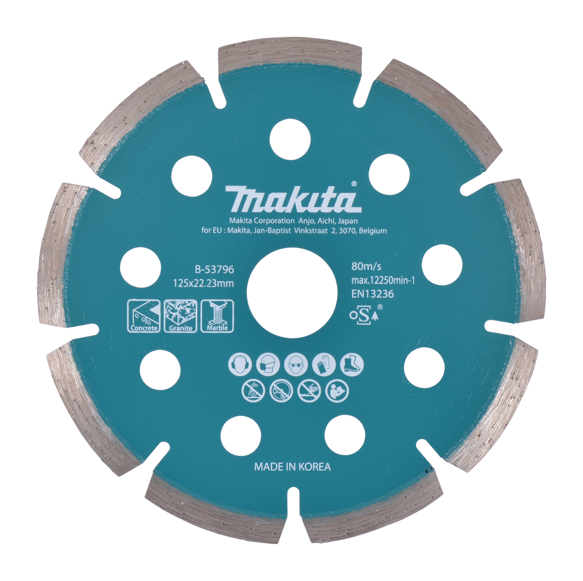 DIAMANTKAPSKIVA B-53796 MAKITATORR SEGM 7MM 125X1,6X22,23MM - Makita