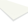 Vit rektangulär MDF-panel med slät yta och svagt synlig textur.
