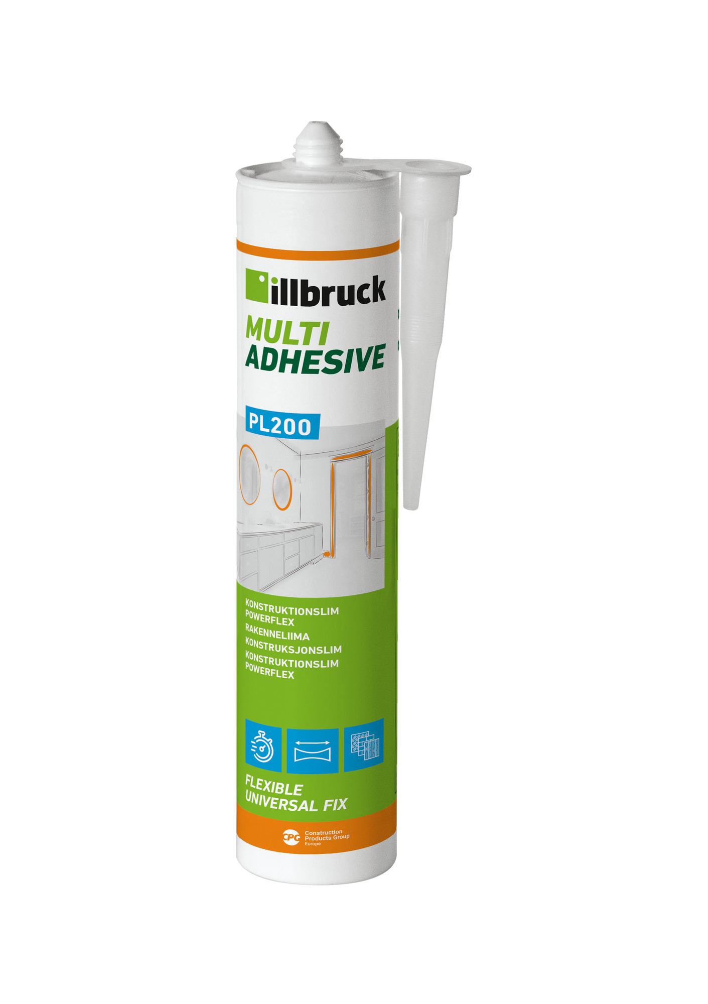 KONTRUKTIONSLIM PL200 POWERFLEX 310 ML - illbruck
