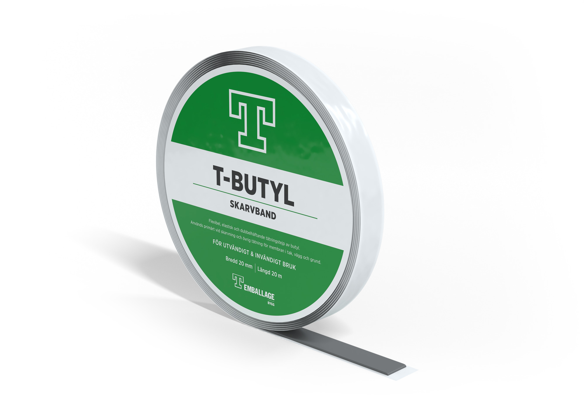 T-BUTYL SKARVBAND 20 X 1,5 MM X 20 M - TECCA