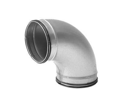 RÖRBÖJ BU VENTILATION GALVAD 90GR 100MM