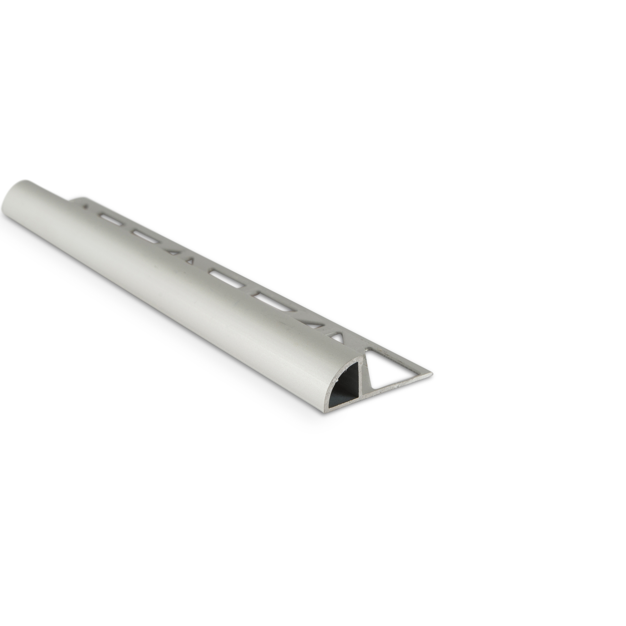 KAKELLIST KVARTSRUND ALU. SILVERELOXERAD MATT 10MM 2,5M - KGC