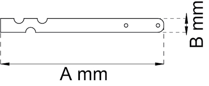 PLINTJÄRN 6597 EFZ 50X495MM