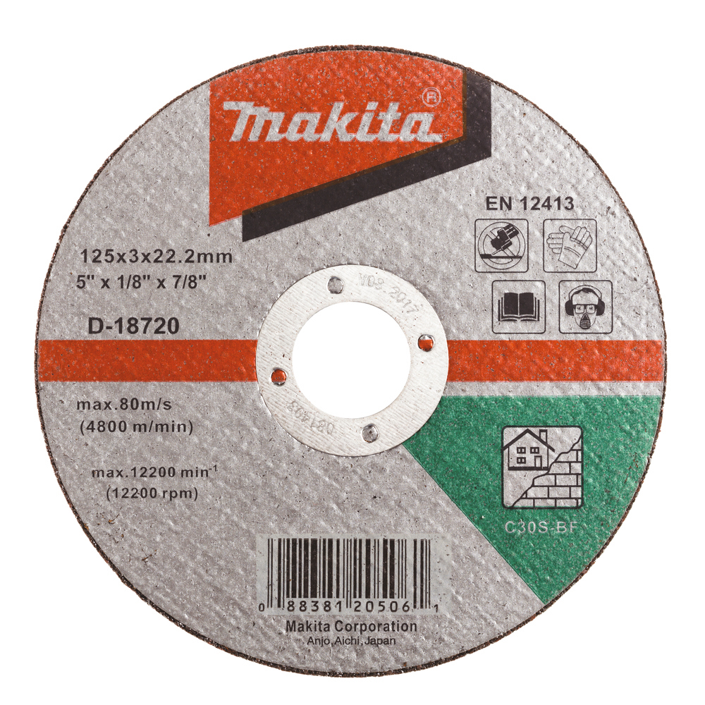 KAPSKIVA D-18720 MAKITA A30S STEN/LÄTTBET. 125X2,5MM - Makita