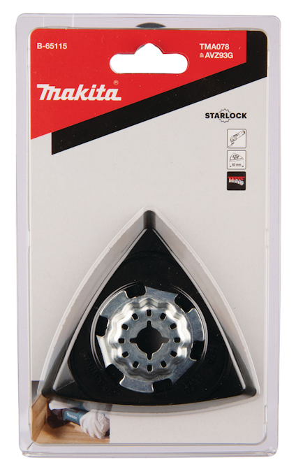 Förpackning med Makita TMA078 Starlock sågklinga.