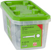 Förpackning med sexkantsskruvar, ISO 4015, M 10X100, 25 st, ESSVE, FZV C3. Grön lock.
