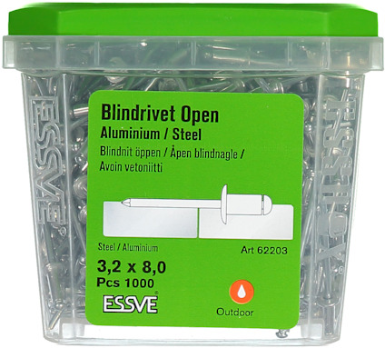 BLINDNIT AL/ST ÖPPET KULLRIGT