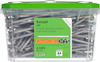 Transparent plastlåda med rostfria kamspikar, innehåll 210 st, ESSVE.