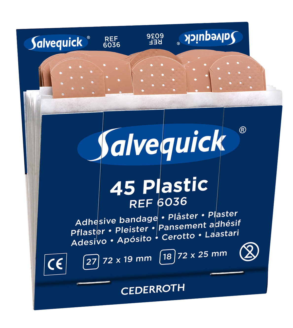 PLASTPLÅSTER PLAST REFILL 6036SALVEQUICK - Cederroth