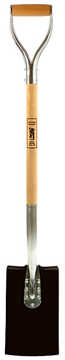 TRÄDGÅRDSSPADE, TVÄR 24AY, HÄRDAT STÅL , TVÄRT BLAD - 