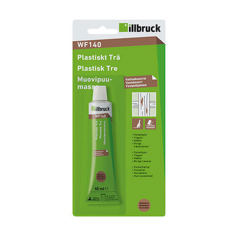 PLASTISKT TRÄ WF140 MELLANBRUN 40 ML - illbruck